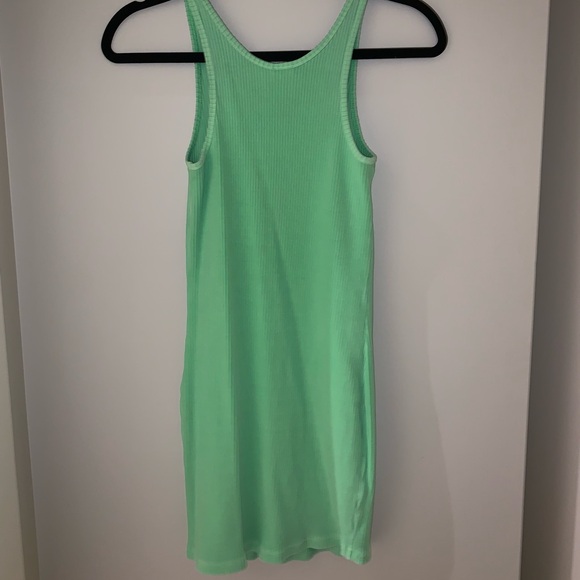 Aritzia TNA green ribbed dress size L - Picture 2 of 4